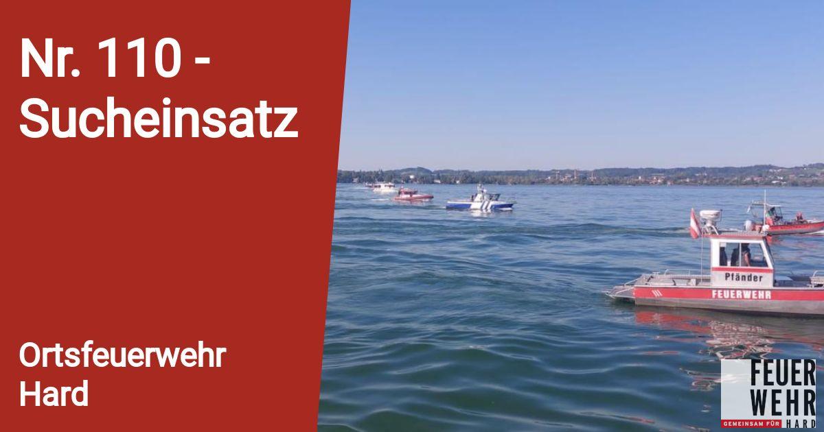 Nr. 110 Sucheinsatz Ortsfeuerwehr Hard