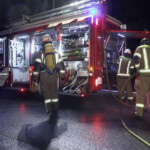 HARD RHEINSTRAßE 1 alma käse, BRAND GEBÄUDE, Anbau brennt, Brand, Foto, Maurice Shourot, Shourot